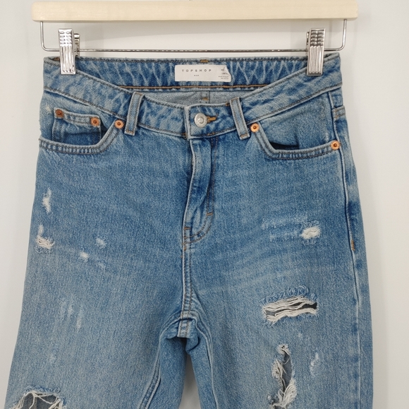Topshop | distressed mom jeans - Picture 2 of 9